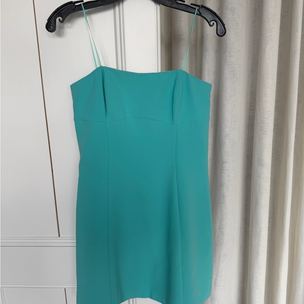 Amanda Uprichard Turquoise Mini Dress